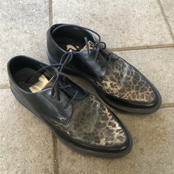 Dr. Martens Shoes - Dr. Martens Arien 3 Eye Creeper leopard print cat print size 7
Rockabilly